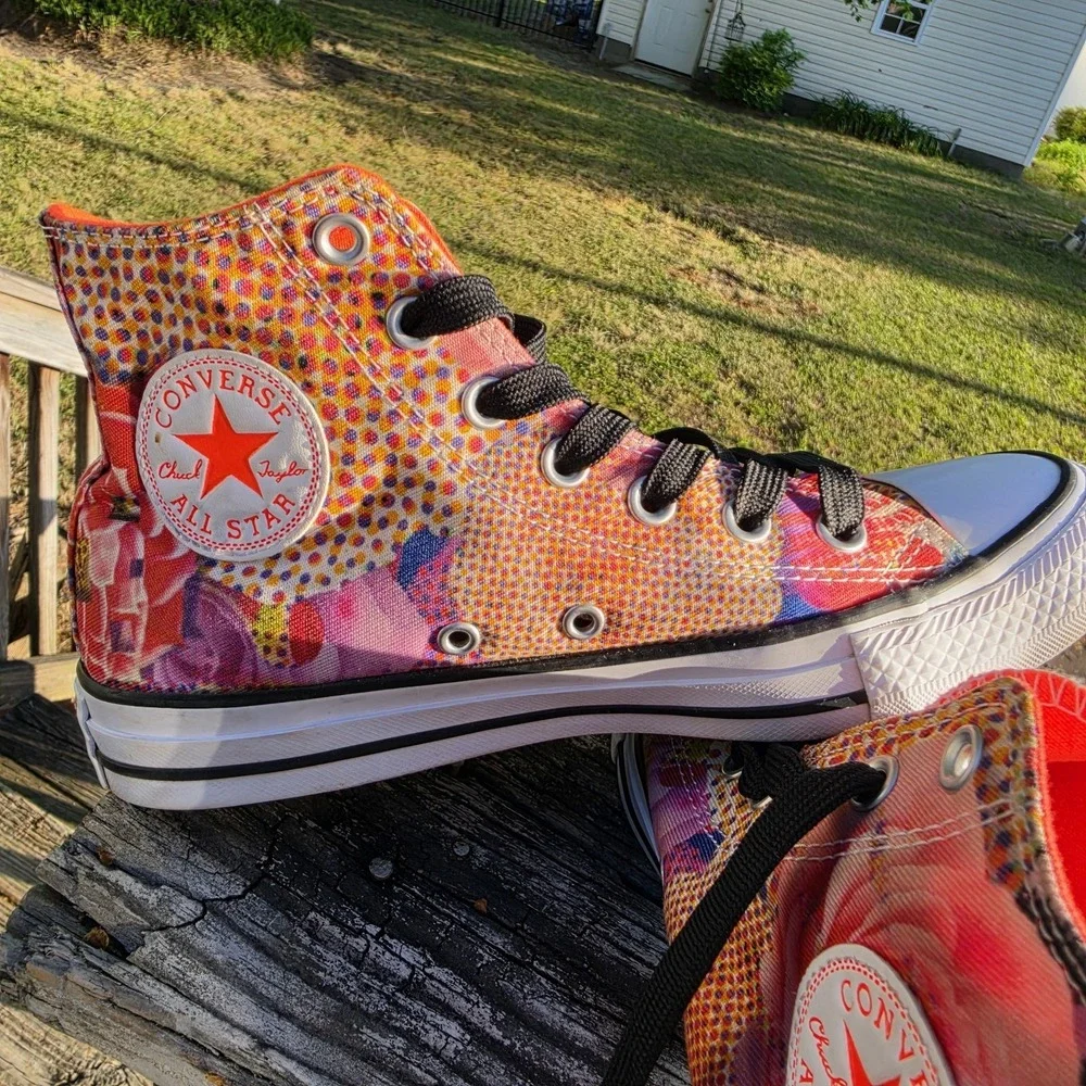 Converse vibrant pattern